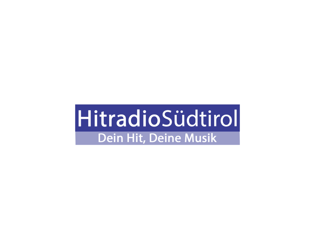 Logo von Hitradio Südtirol mit dem Slogan 'Dein Hit, Deine Musik'.